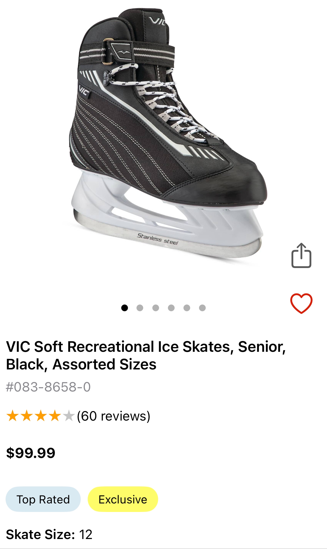 BRAND NEW: VIC Recreational Skates - Men Size 12 - photo 2