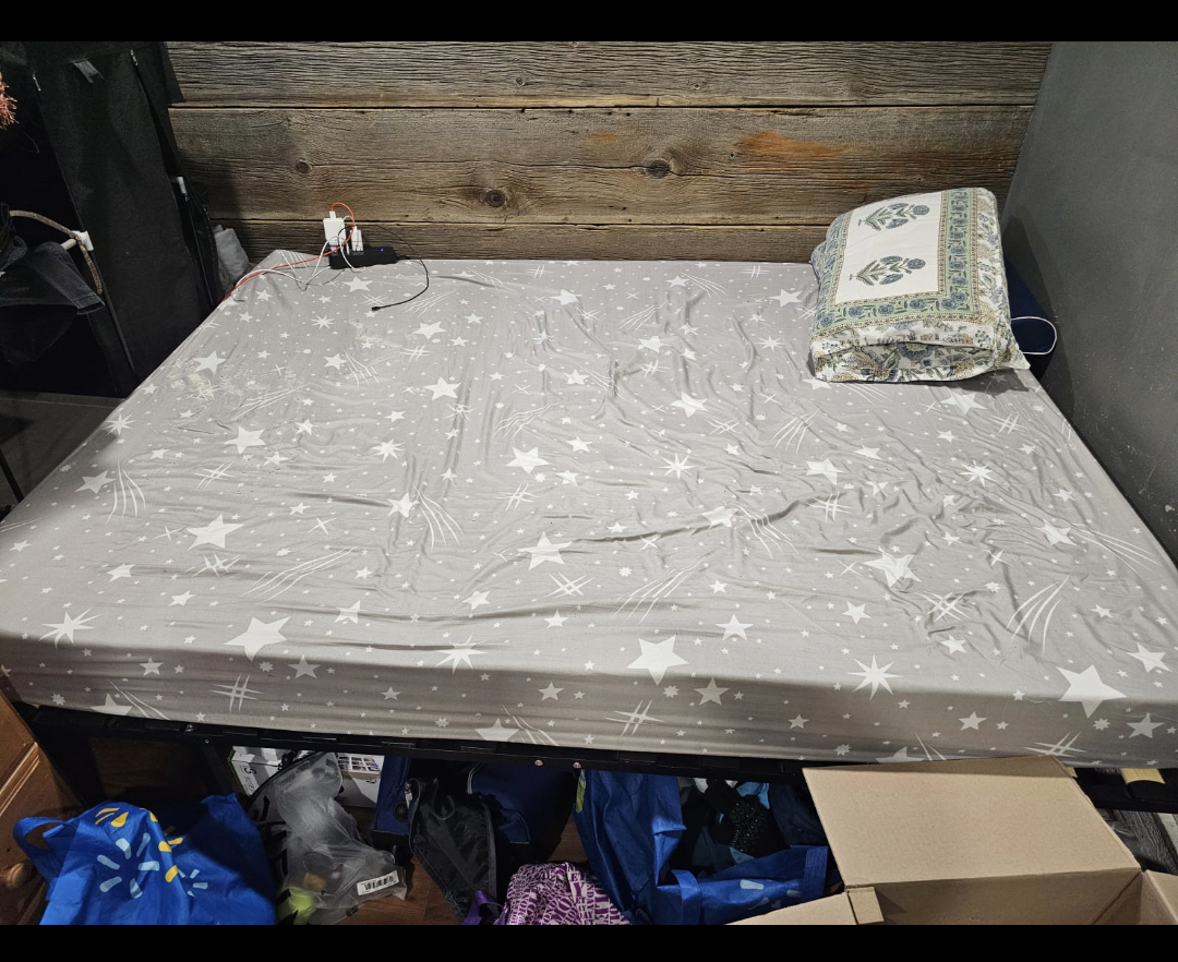 Bed frame and mattress