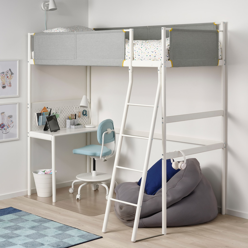Loft bed frame with desk top/ Twin - photo 2