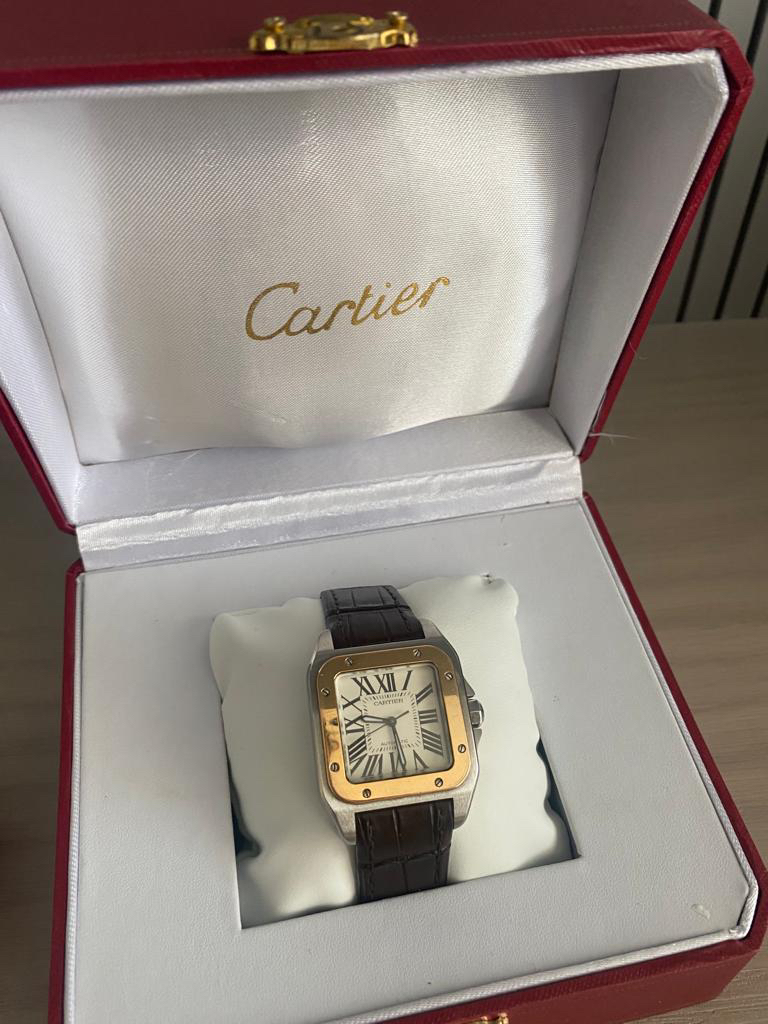 Cartier Santos 100 rose gold