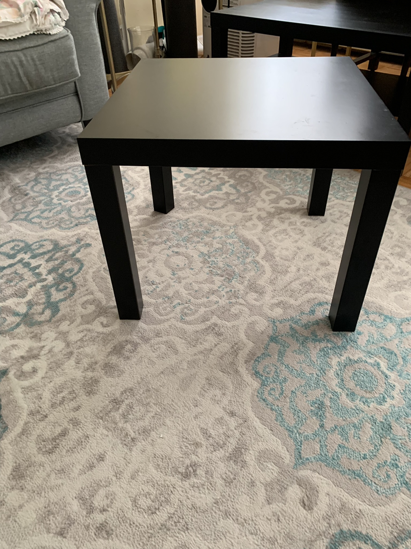 Black side table