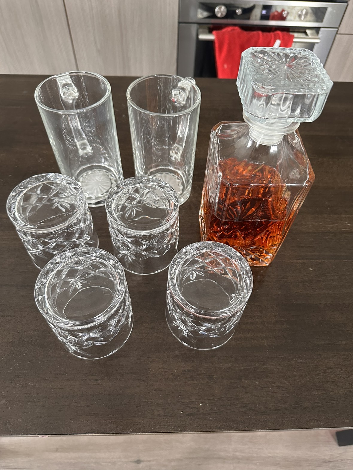 Whiskey Decanter, Whiskey Glasses Set & Beer Glasses - photo 3
