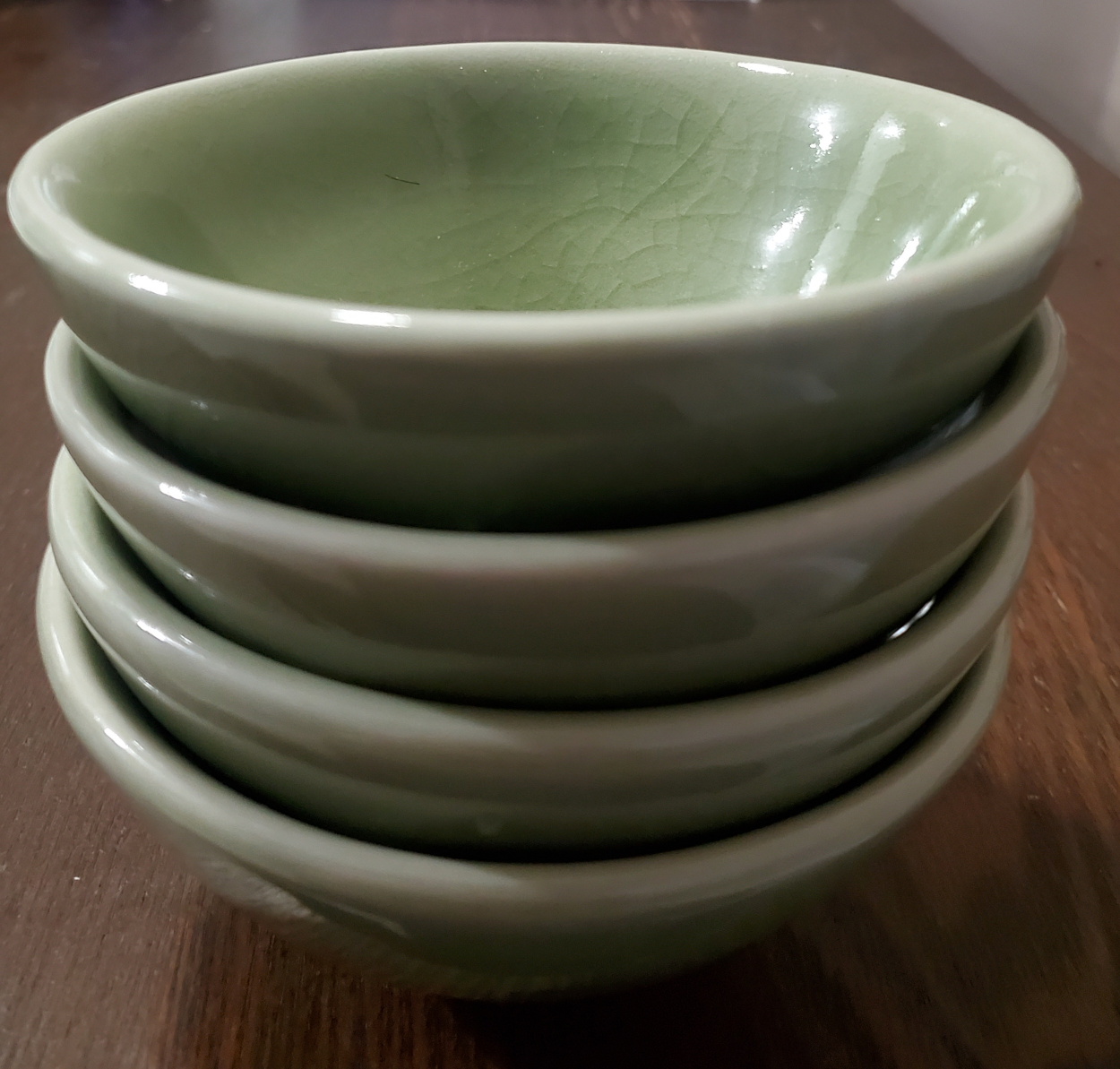 Japanese celadon bowls, plates and tea pots - photo 2