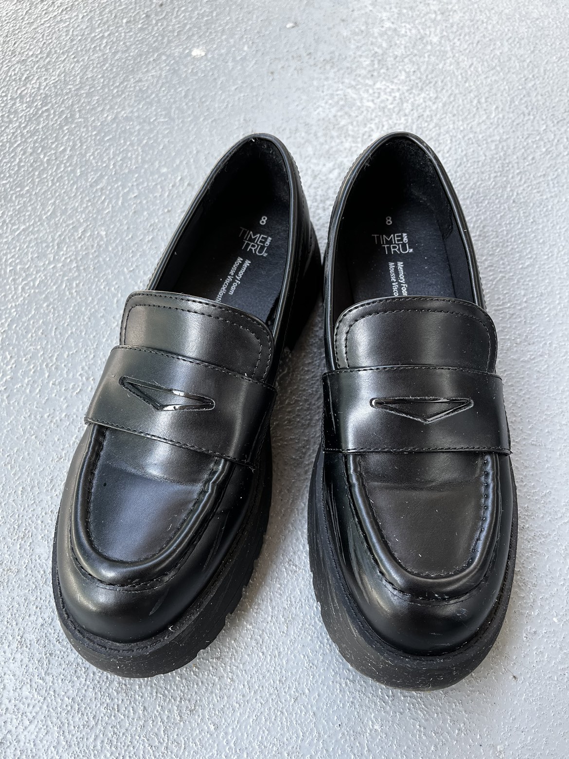 Worn ONCE Cute Mule/Loafer Leather Shoes - Women's 8