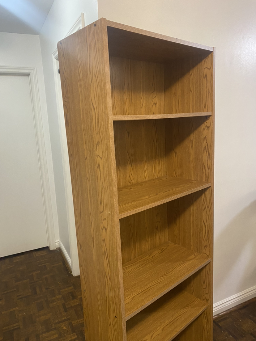 Wooden Tall Adjustable Shelf / Bookcase / Bookshelves - photo 2