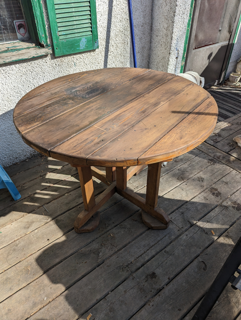 outdoor fold cedar table great space saver