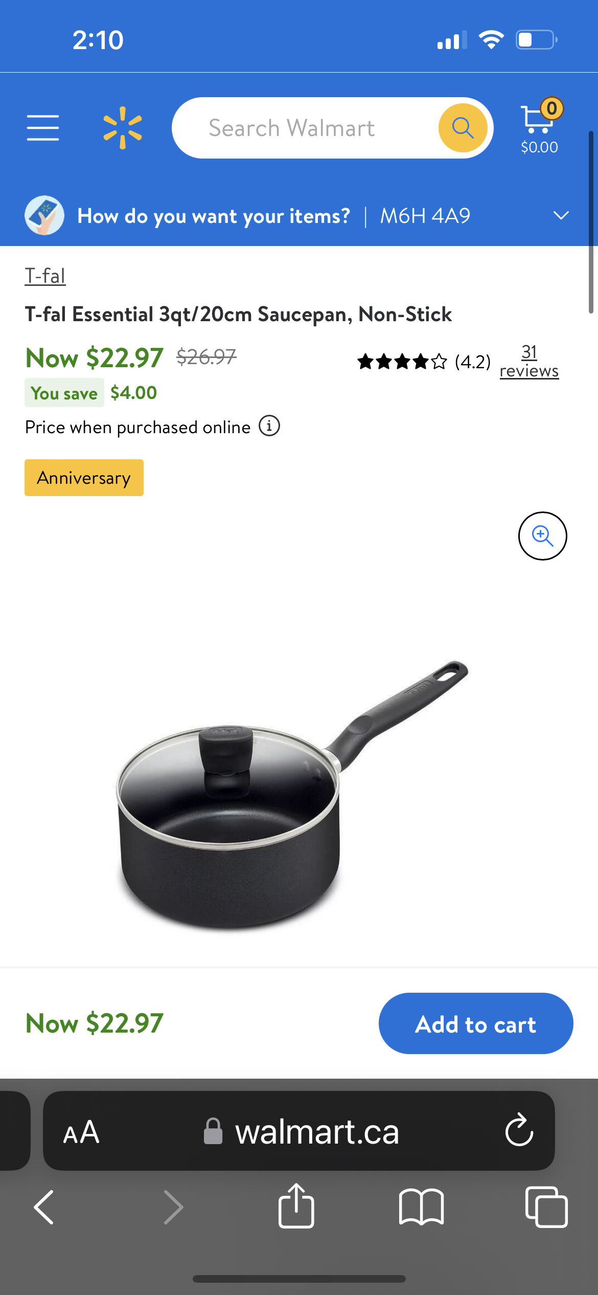 T-fal 3qt/20cm Saucepan, Non-Stick