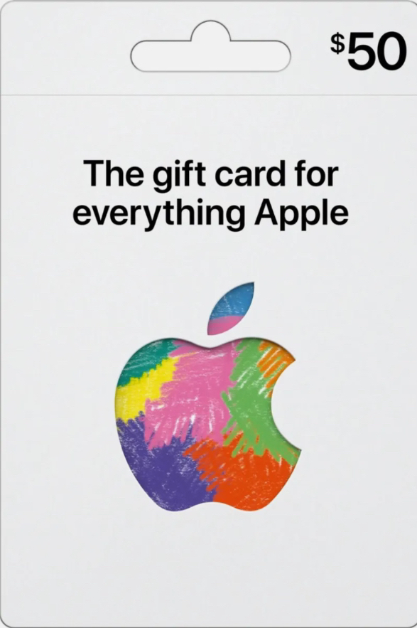 $50.00- Apple Gift Card