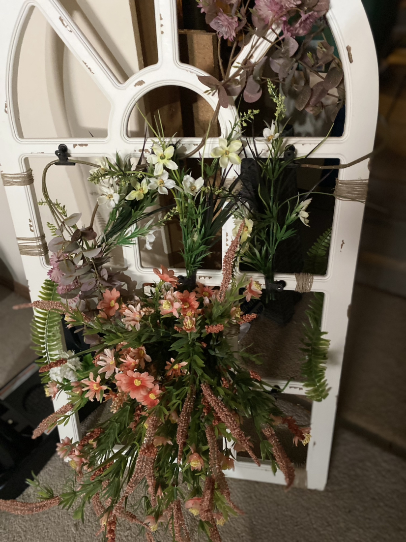 Frame with Faux Flowers - photo 2