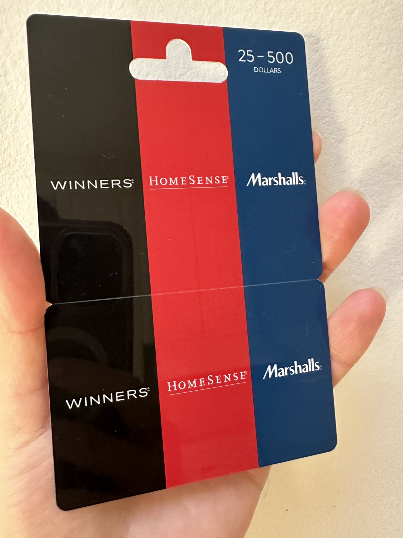 Winners/HomeSense/Marshalls gift card