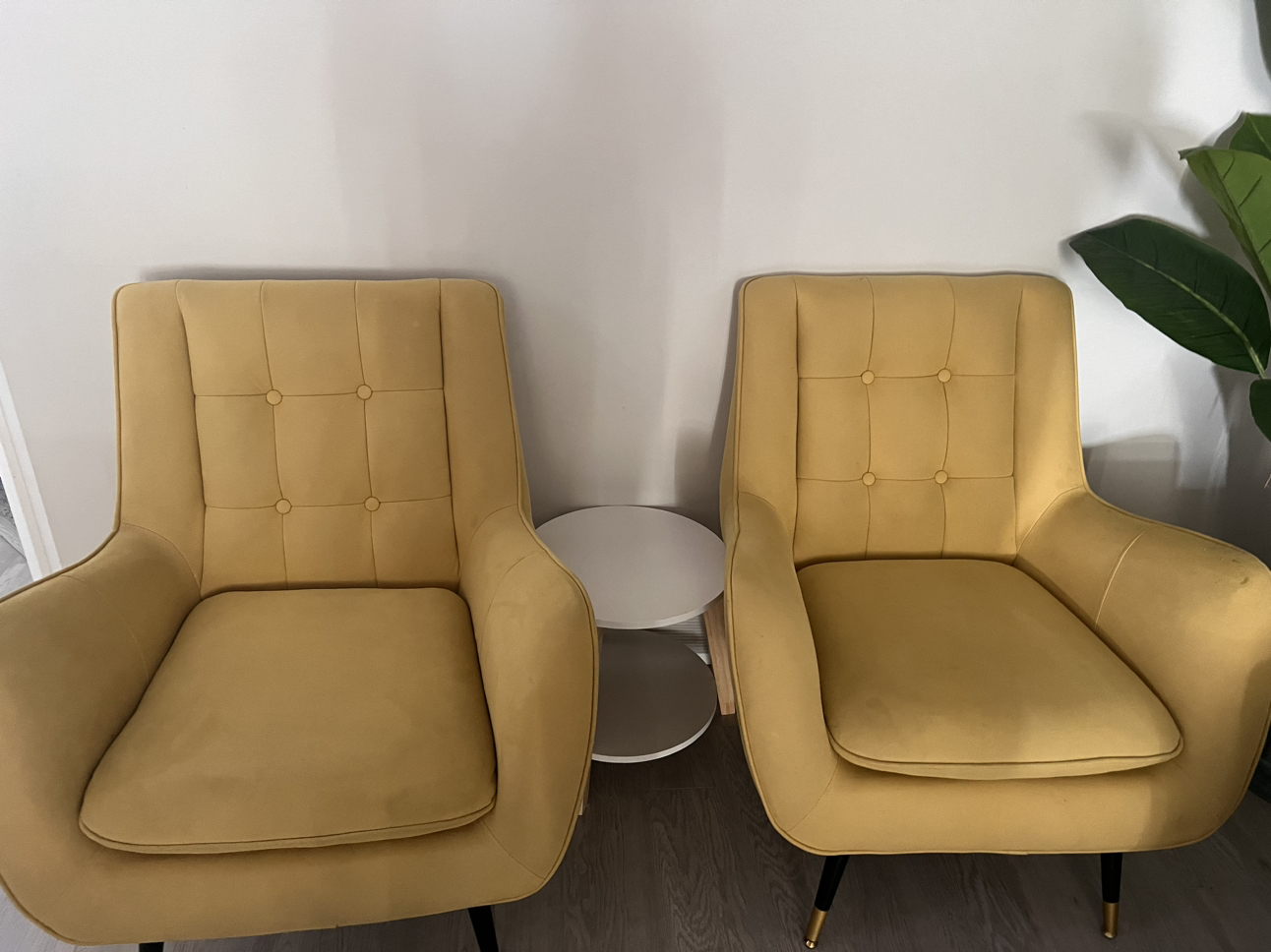 A set of single sitters mustered yellow chair - photo 3