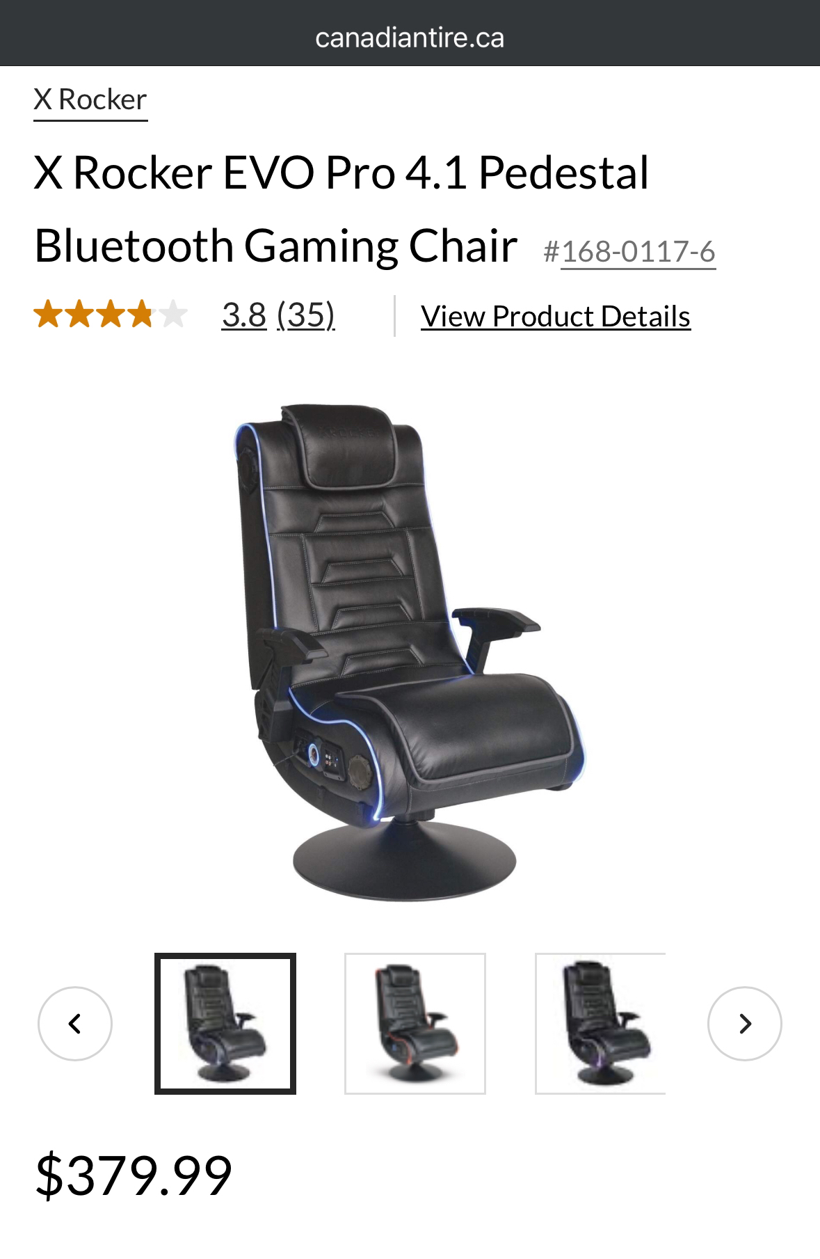 X Rocker LED Gaming Chair - photo 3