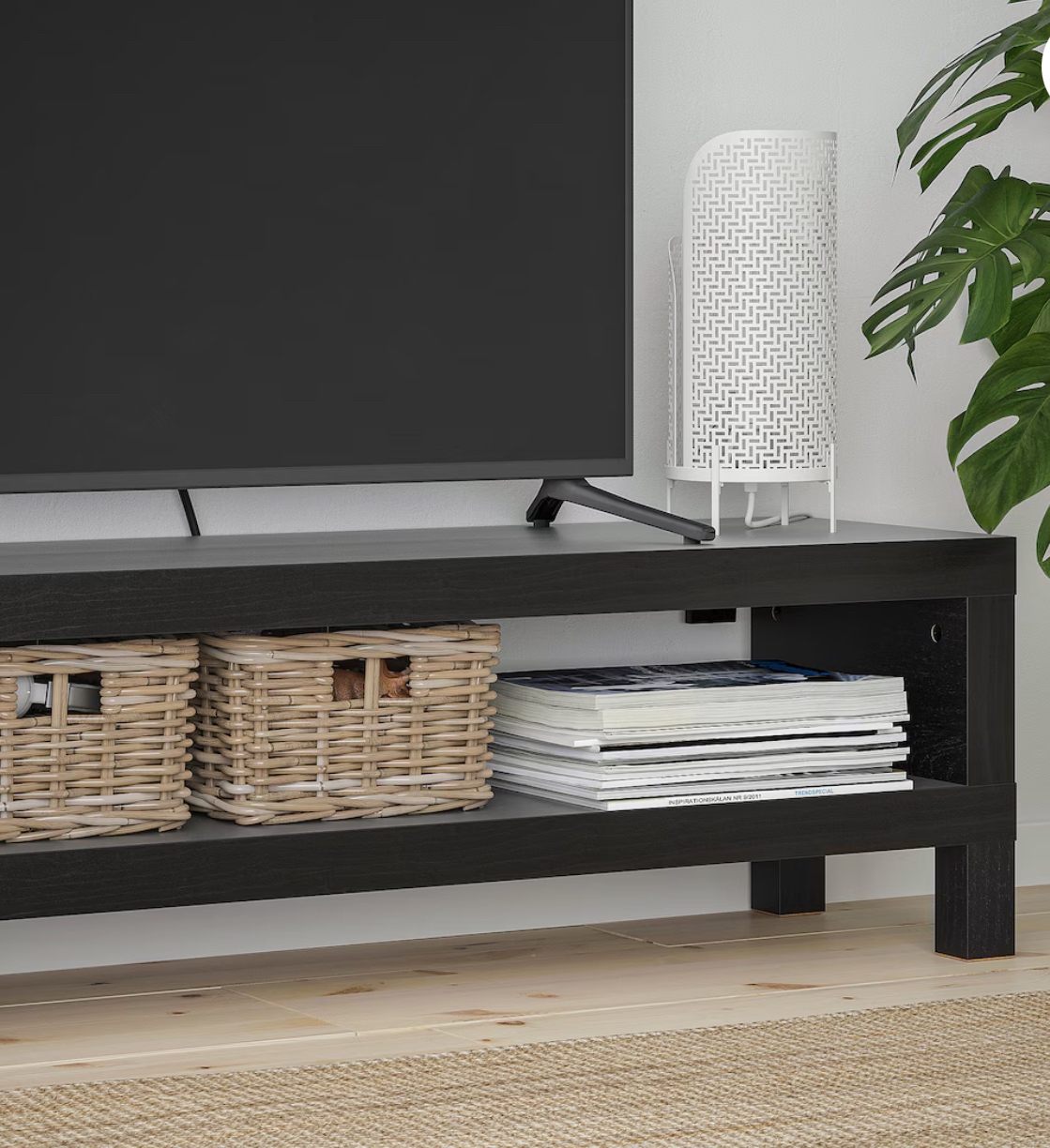 IKEA LACK TV bench, black-brown 40% DISCOUNT - photo 3