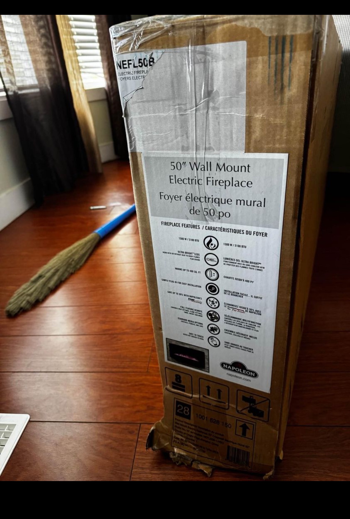 50” Wall Mount Electric Fireplace thumbnail