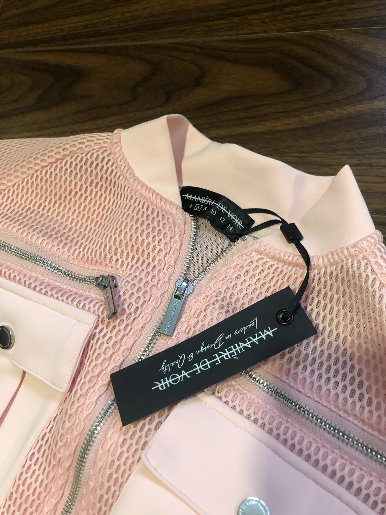New with tags MDV set mesh Pink jacket and skirt - photo 4