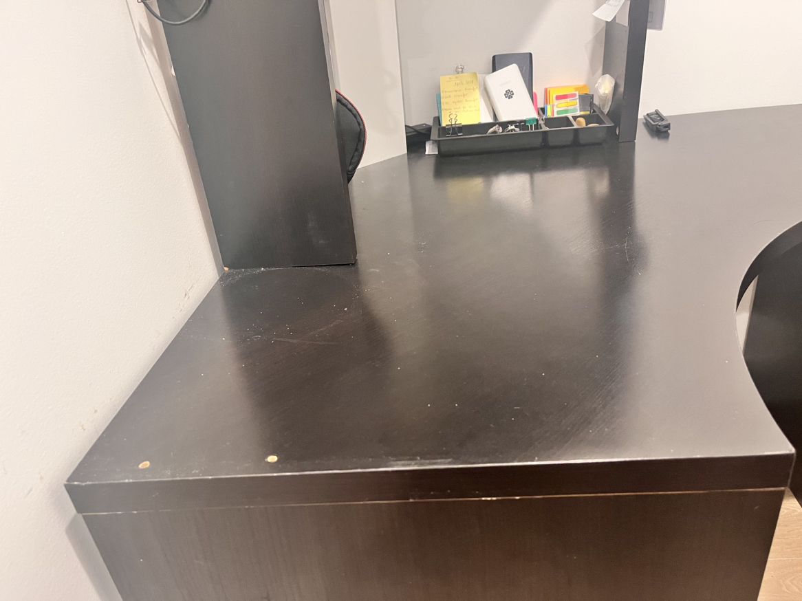 Sleek black 2-level Study Table - photo 3