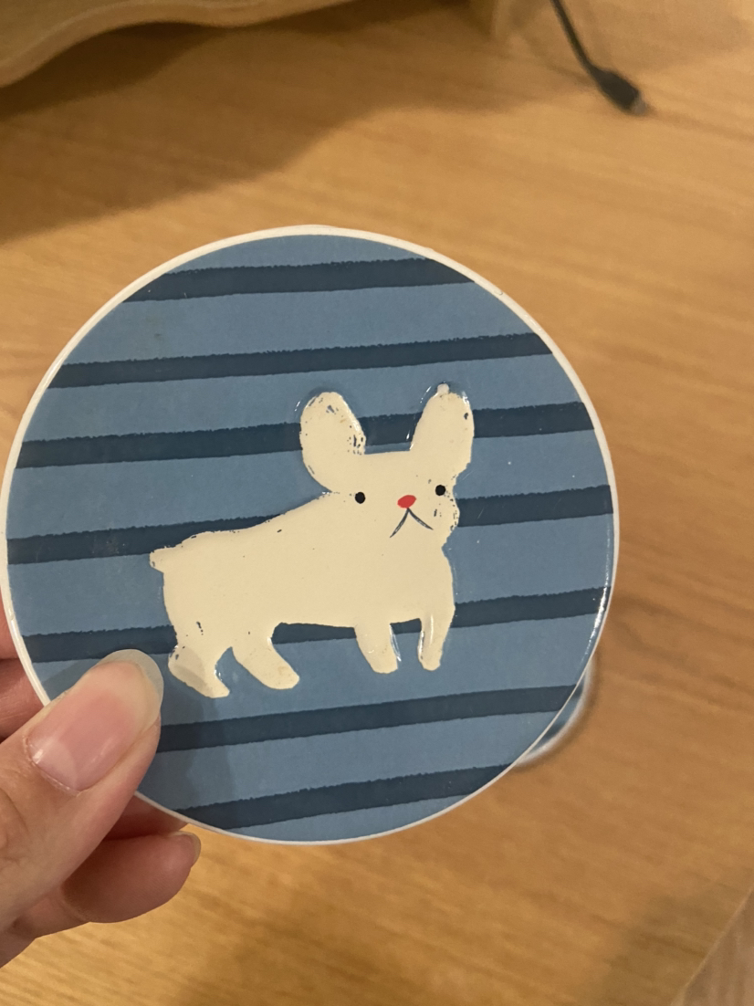 3 coasters with Frenchie design - photo 2
