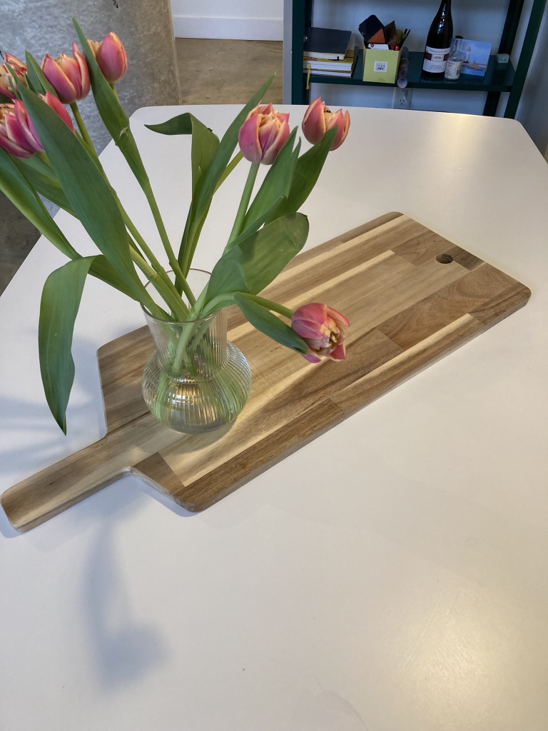 Large wooden serving board