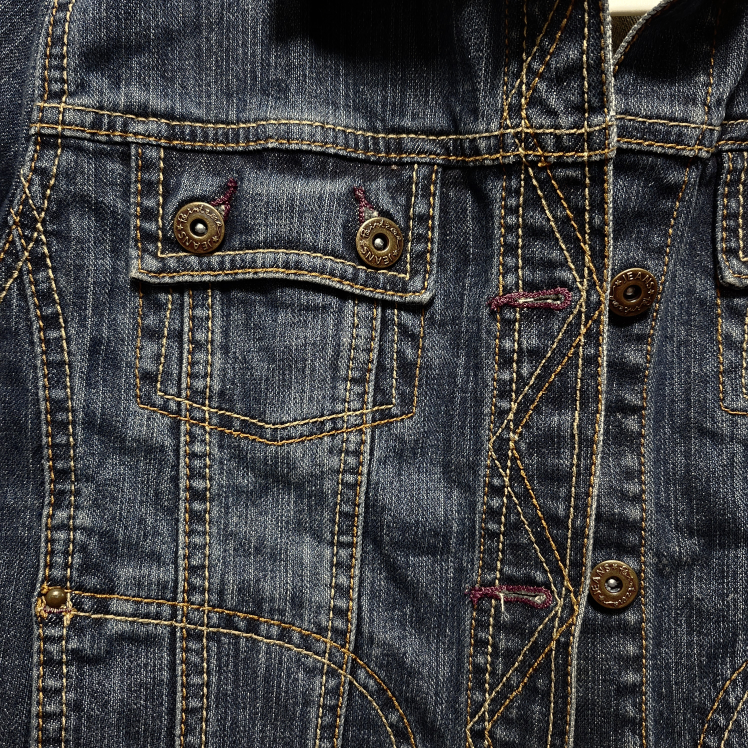 POINT ZERO DENIM JACKET with EMBROIDERED FLOWERS image indicator(4)