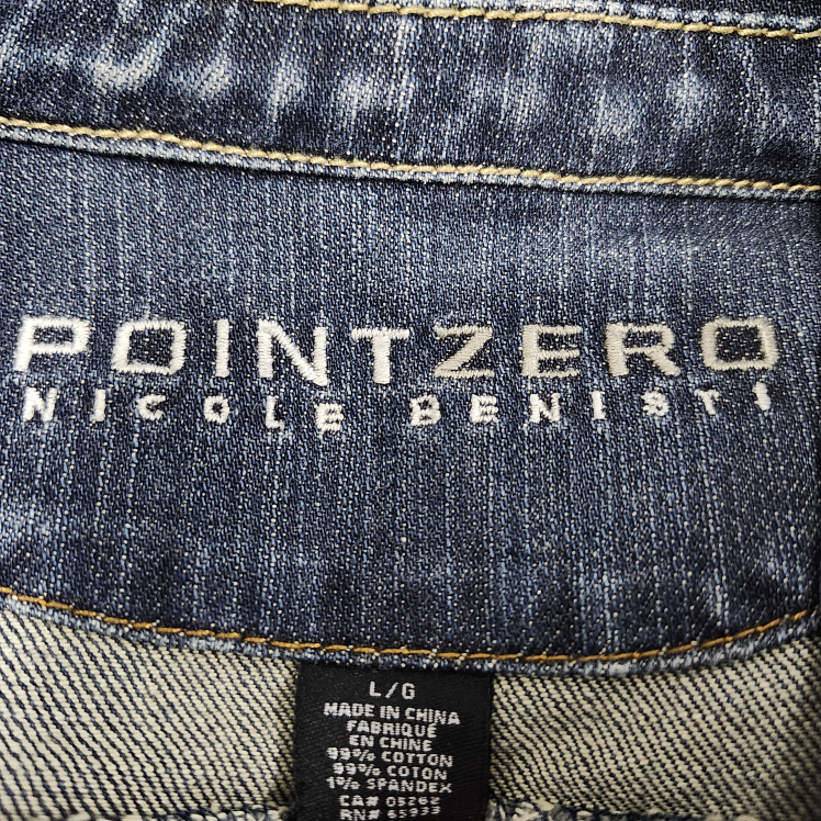 POINT ZERO DENIM JACKET with EMBROIDERED FLOWERS image indicator(7)
