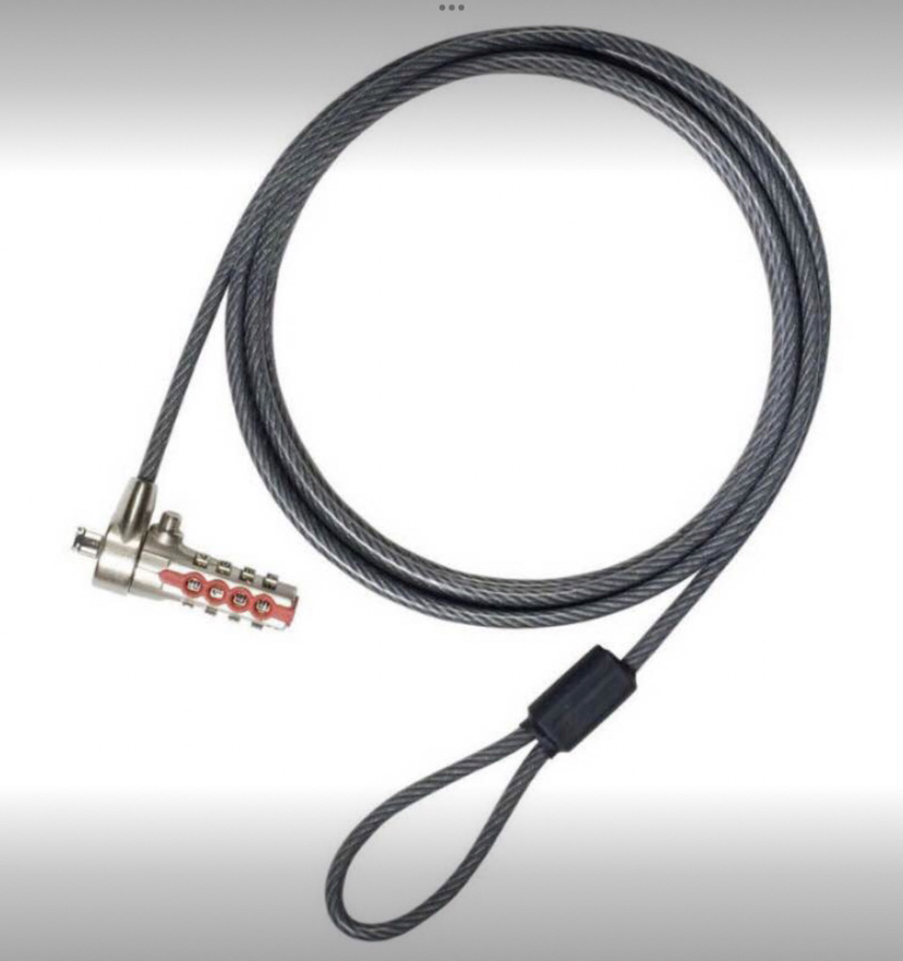 New Targus DEFCON T-Lock Serialized Combo Cable Laptop Lock New - photo 2