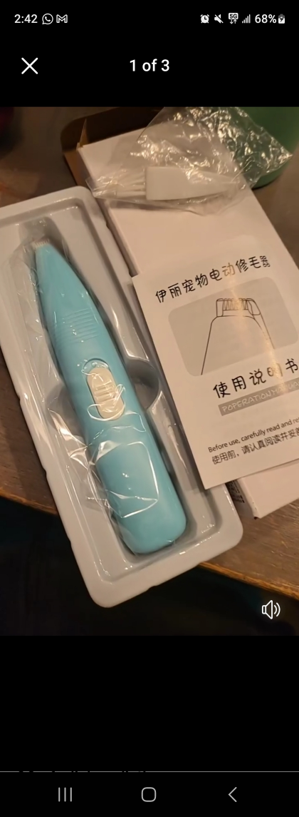 BNIB pet hair trimmer