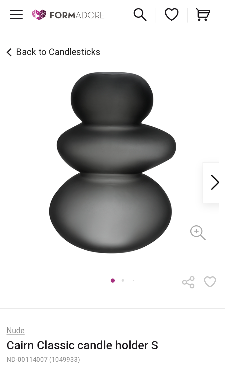 Cairn Candle holder.