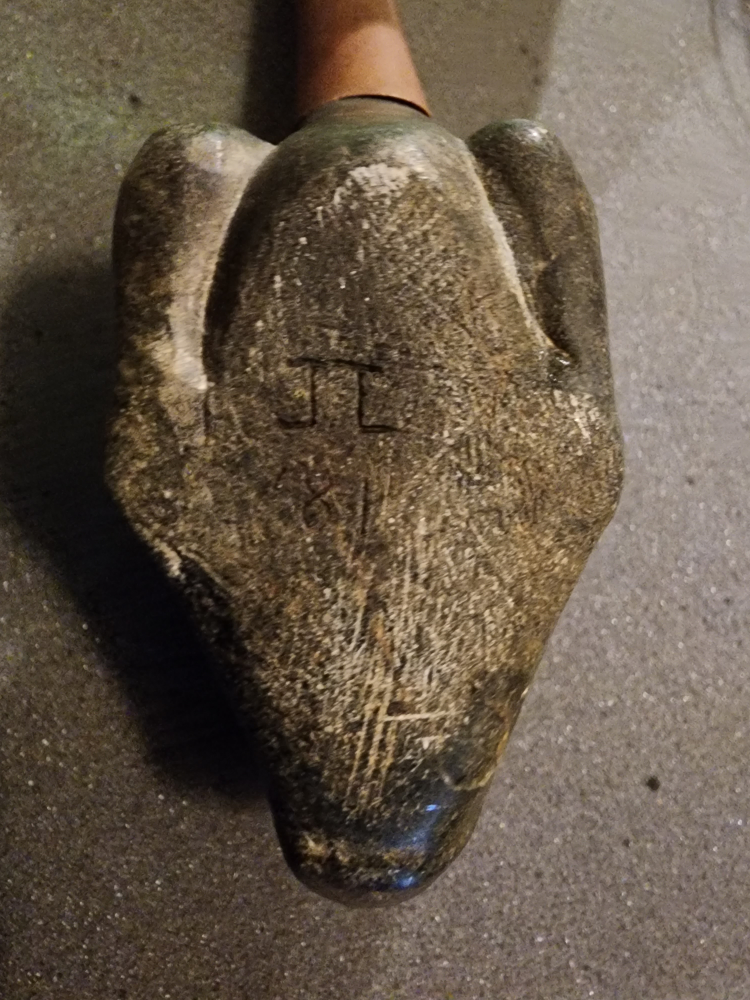 stone & wood pipe of native American design - photo 4