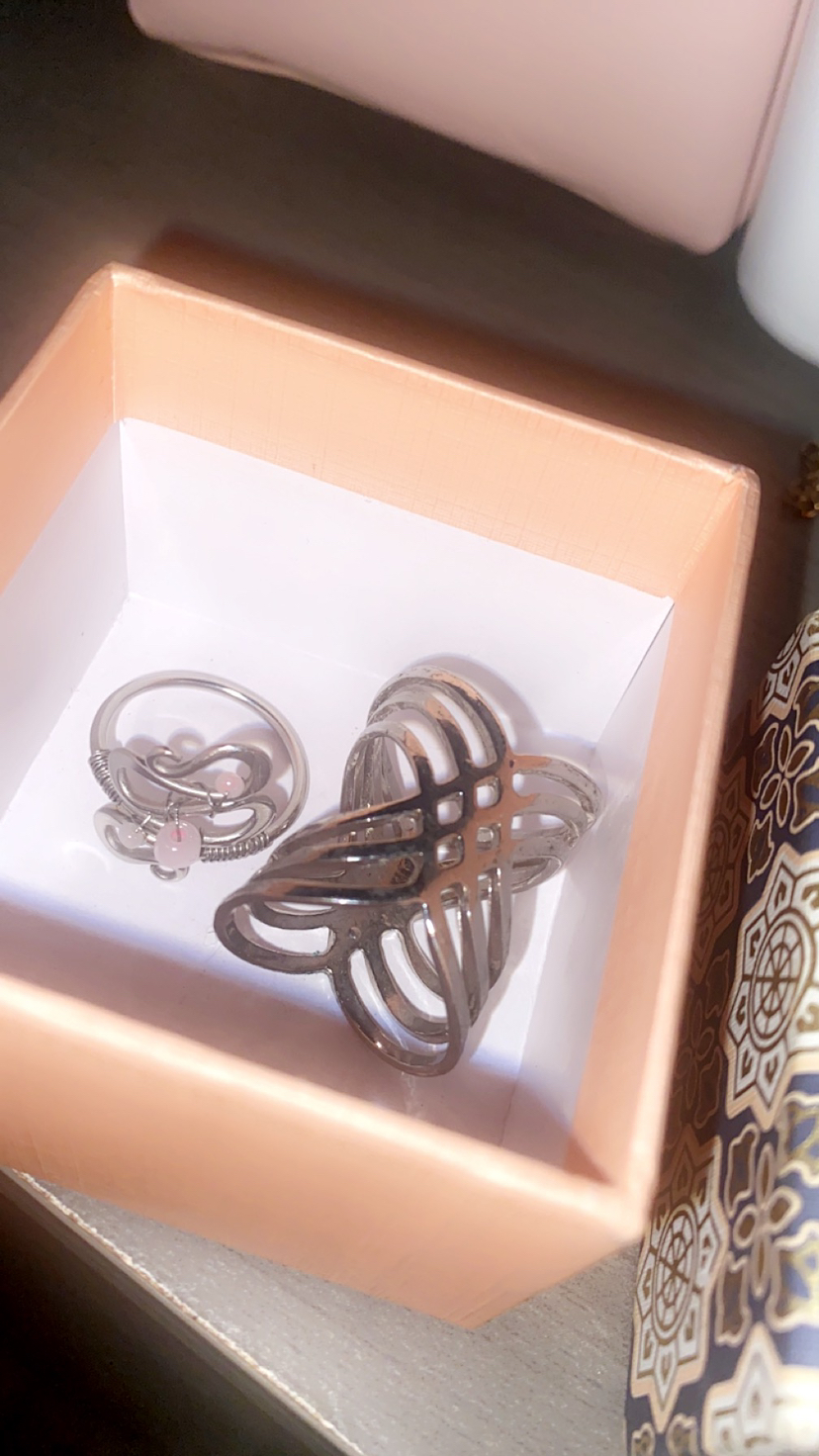 Sterling silver rings $2 for both thumbnail