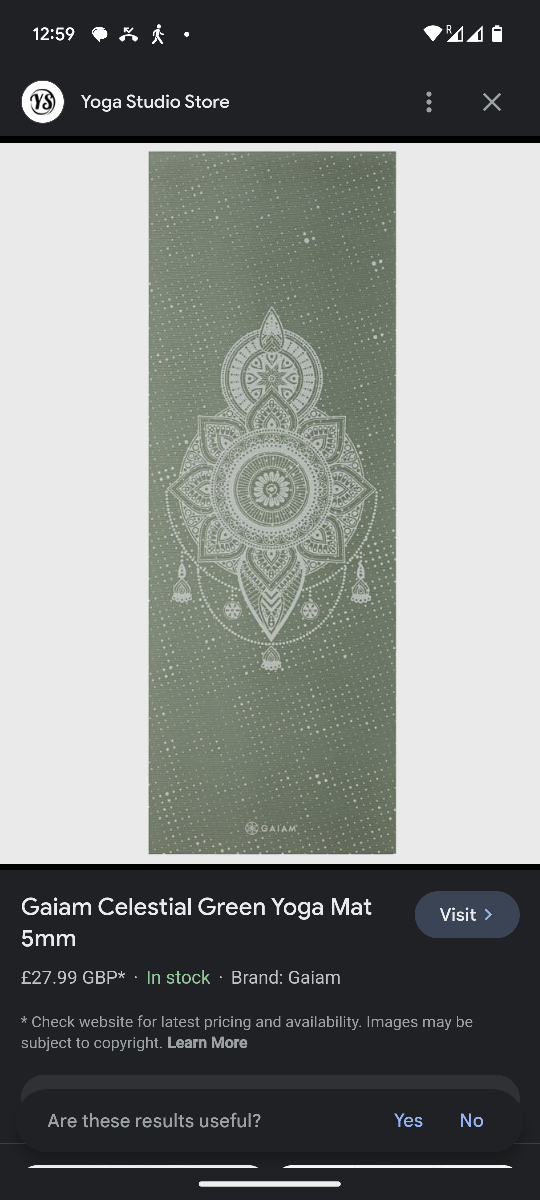 gaiam celestial soft yoga mat