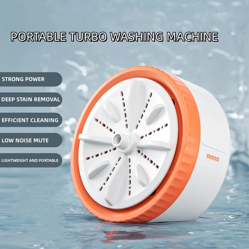 Timing Mini Washing Machine Portable Rotating Turbine