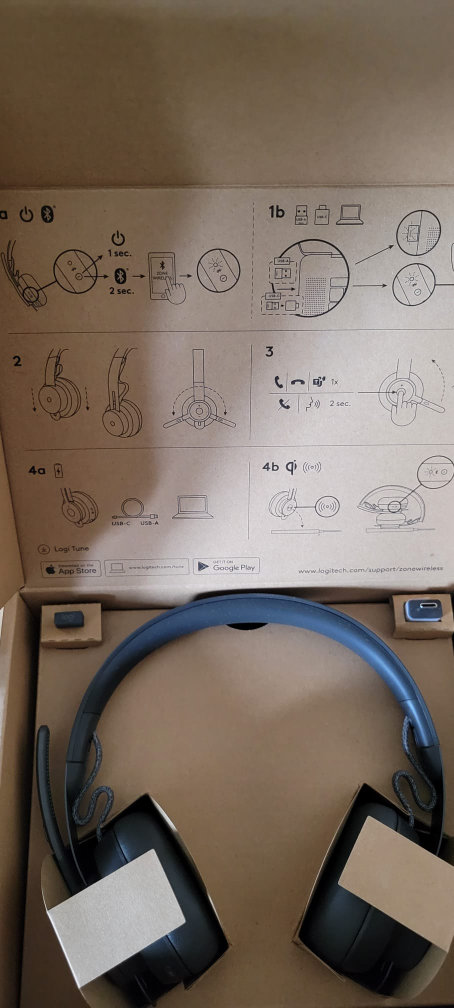 Logitech Zone 900 Wireless Noise Cancelling On-Ear Headset image indicator(3)