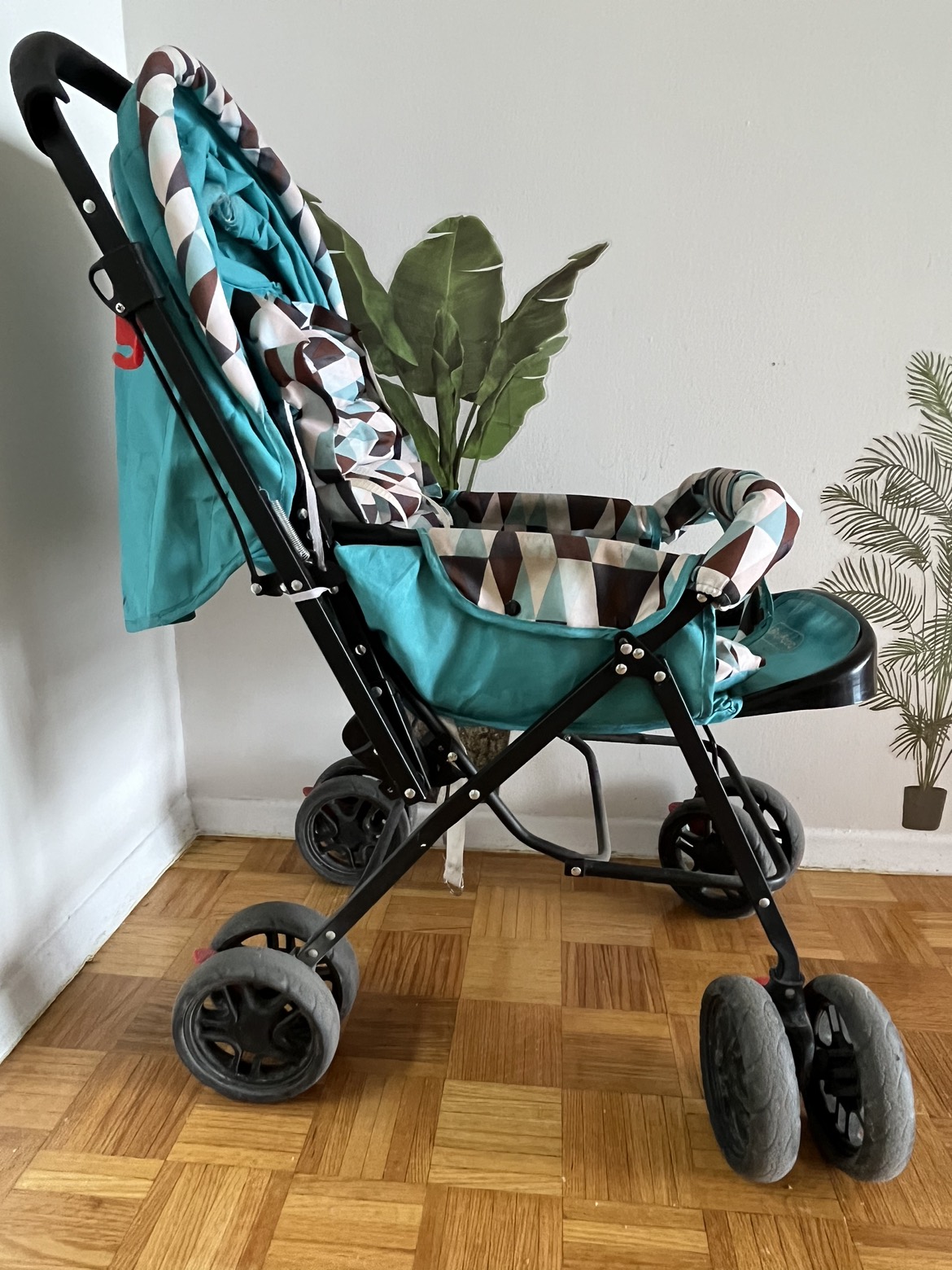 2 in 1 stroller , foldable