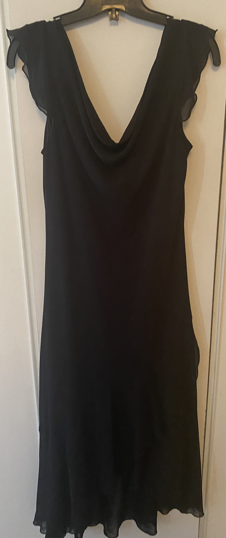Black cocktail dress Large - scarf included - photo 2