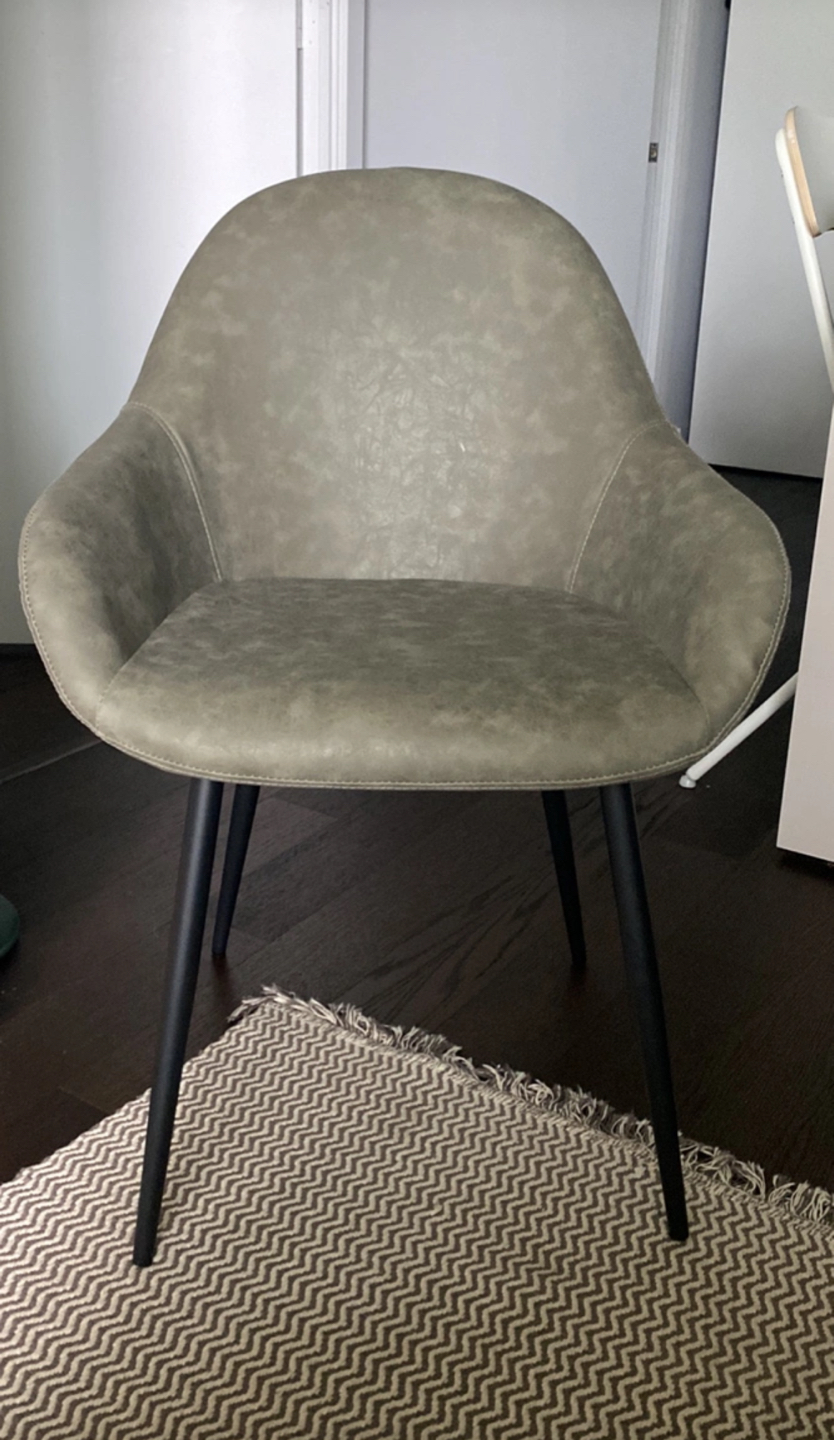 Stylish Textured Faux Leather Lounge Chair / Accent Chair