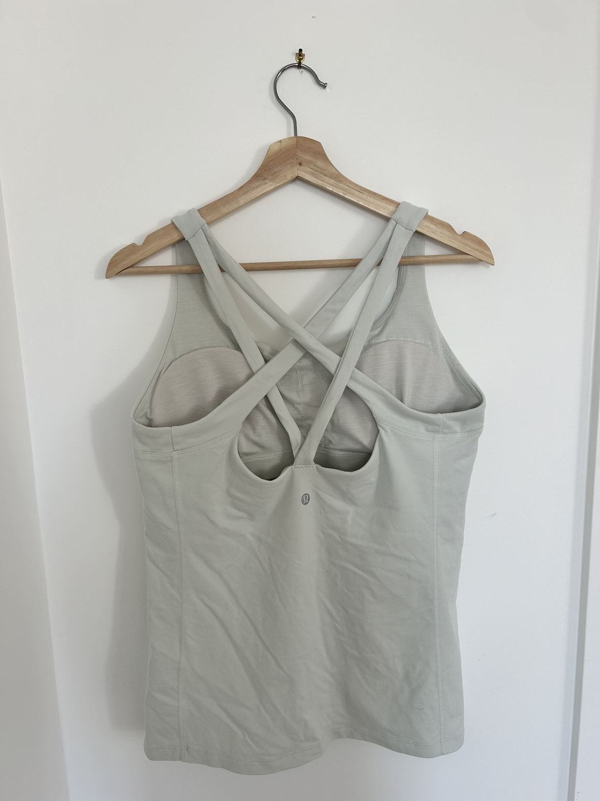 Lululemon Blue Racerback Built in Bra Tank Top Workout Yoga