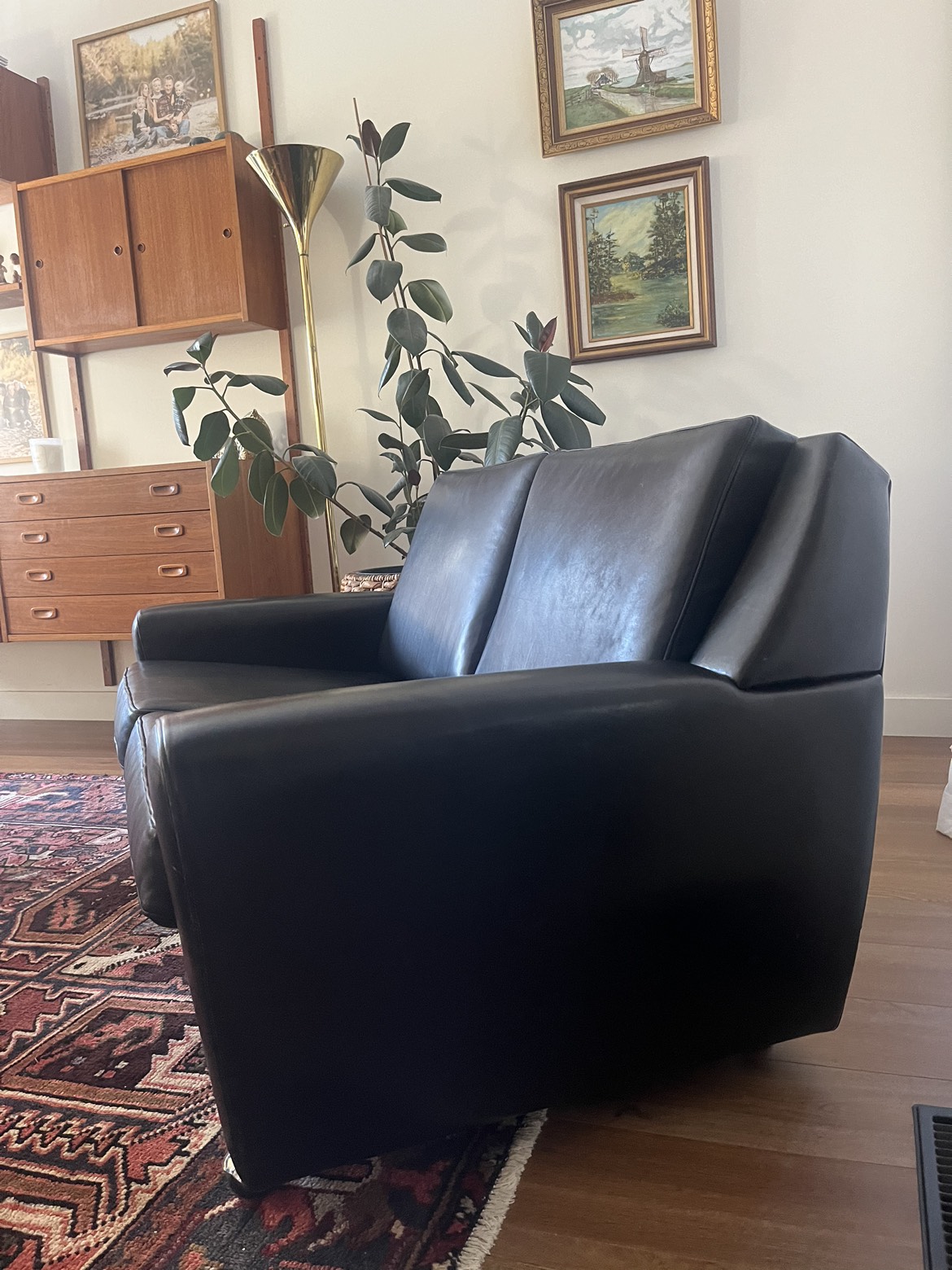 1970s High end German made mid century love seat - photo 4