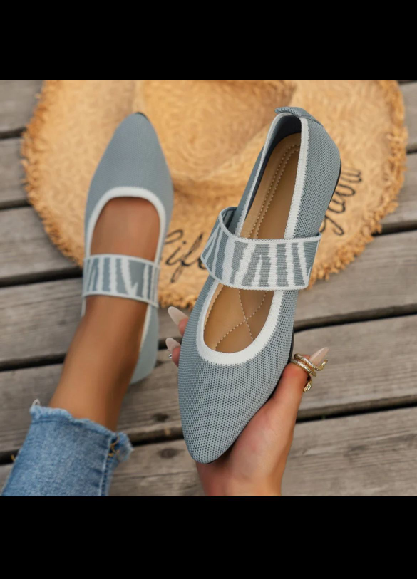 new light grey flats size 6.5