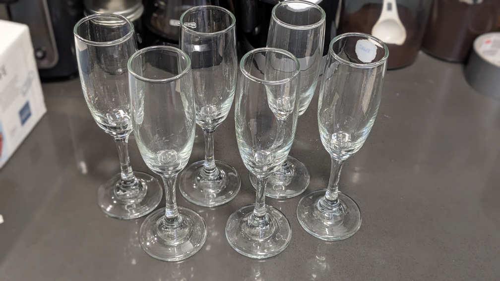 Set of Champagne flutes