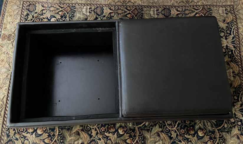 Leather Double Ottoman Table thumbnail
