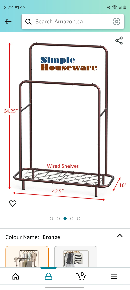 Clothing Rack (moving sale) thumbnail