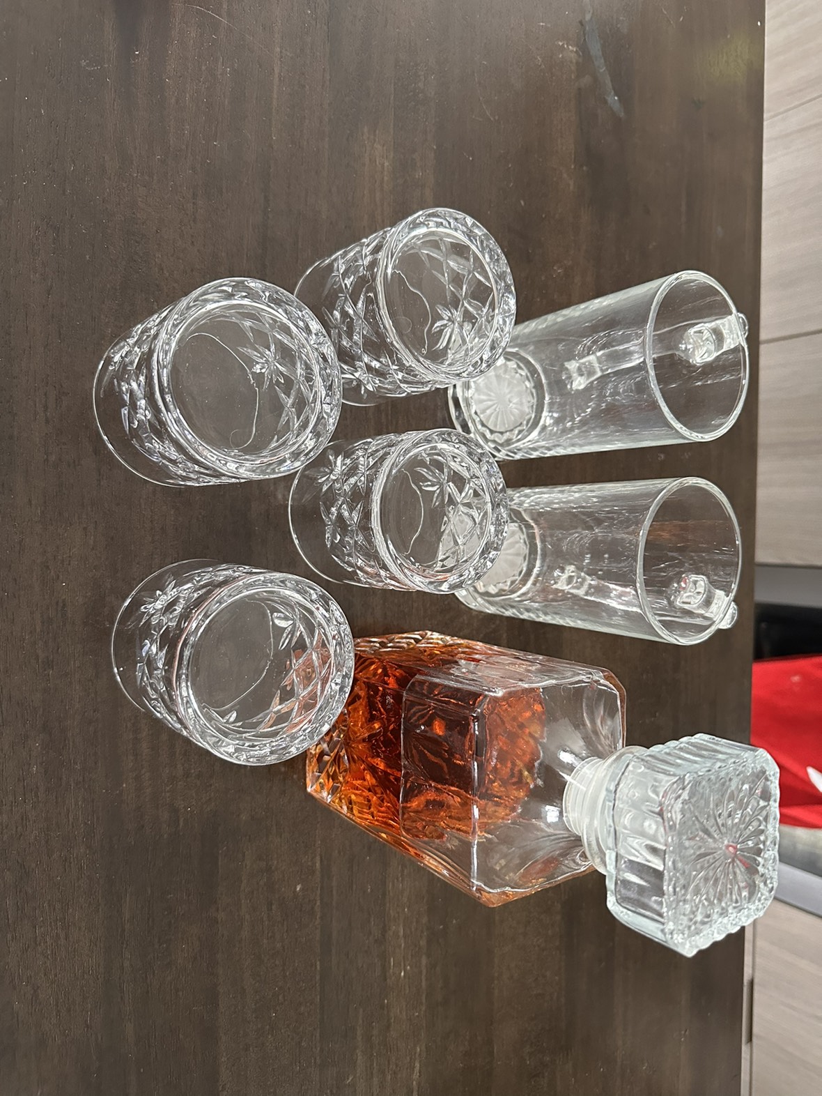Whiskey Decanter, Whiskey Glasses Set & Beer Glasses