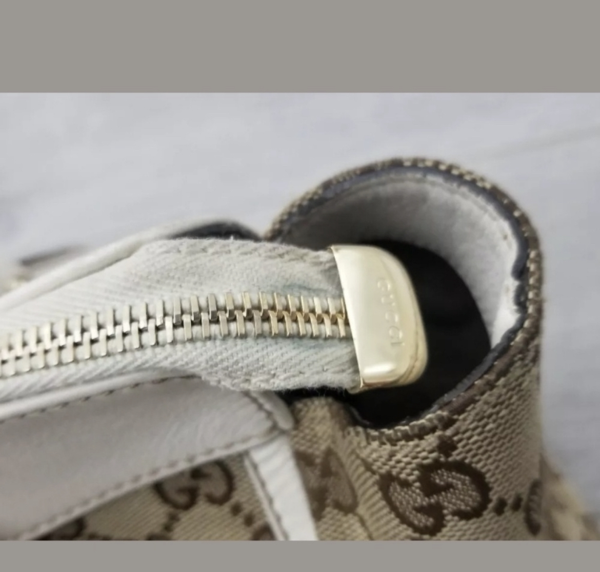 Gucci bag GG D Ring Canvas/Leather Tote (Beige/White) image indicator(5)