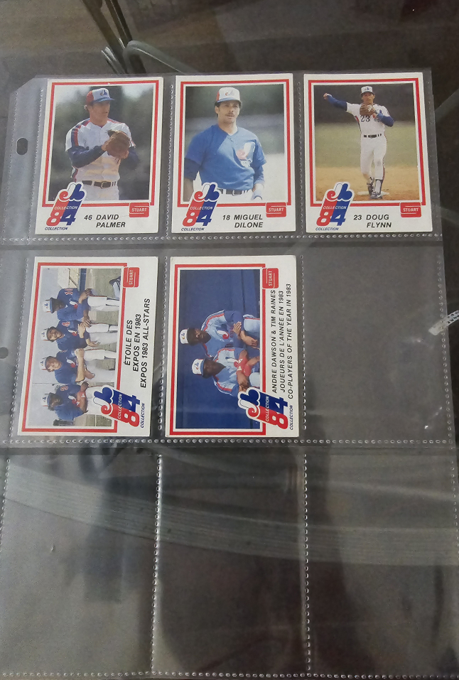Montreal Expos Vintage Baseball Cards Stuart Promotional 1984 image indicator(3)