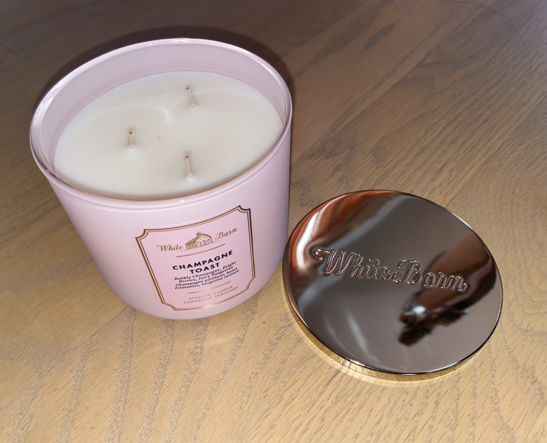 NEW Champagne Toast 3 Wick Candle from Bath and Body Works thumbnail