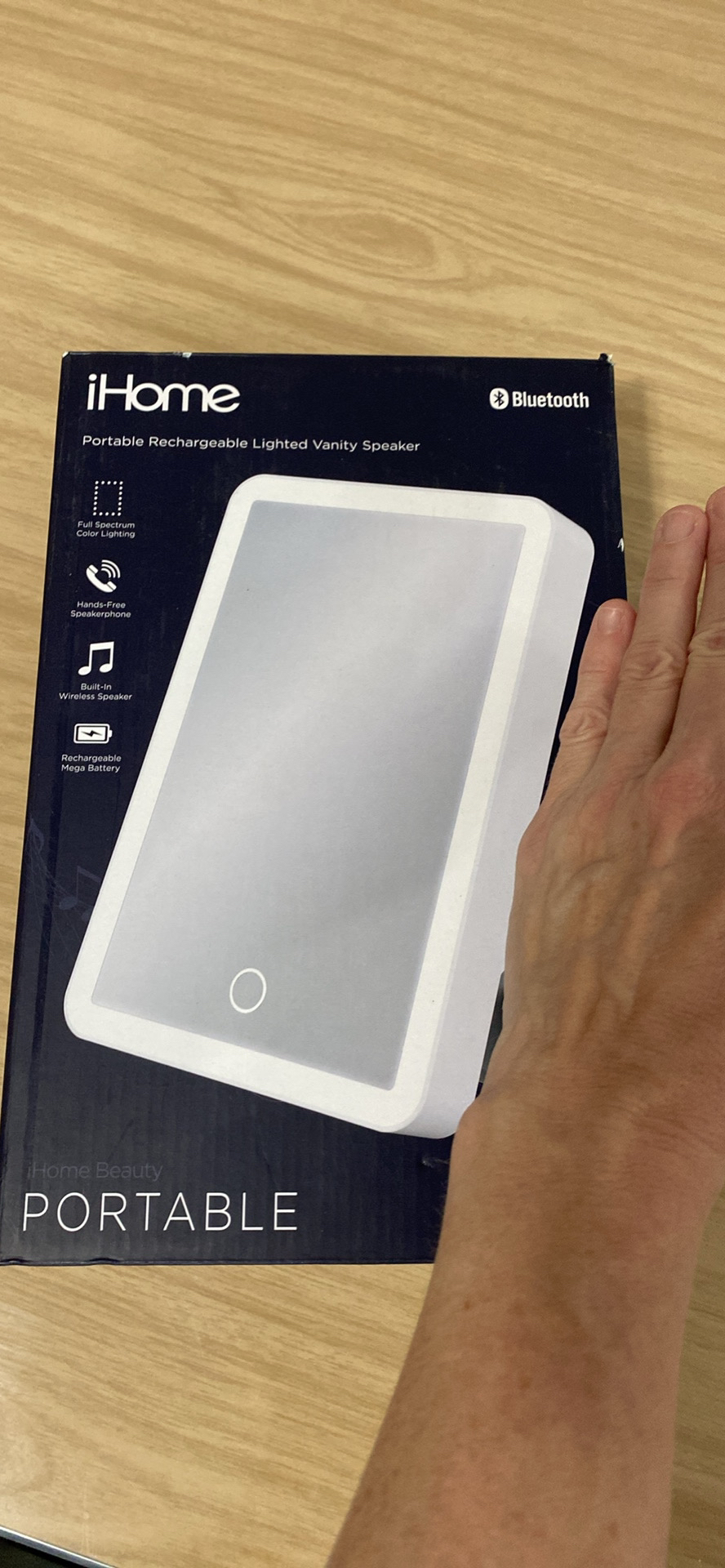 🥕Ihome bnib Bluetooth mirror speaker image indicator(3)