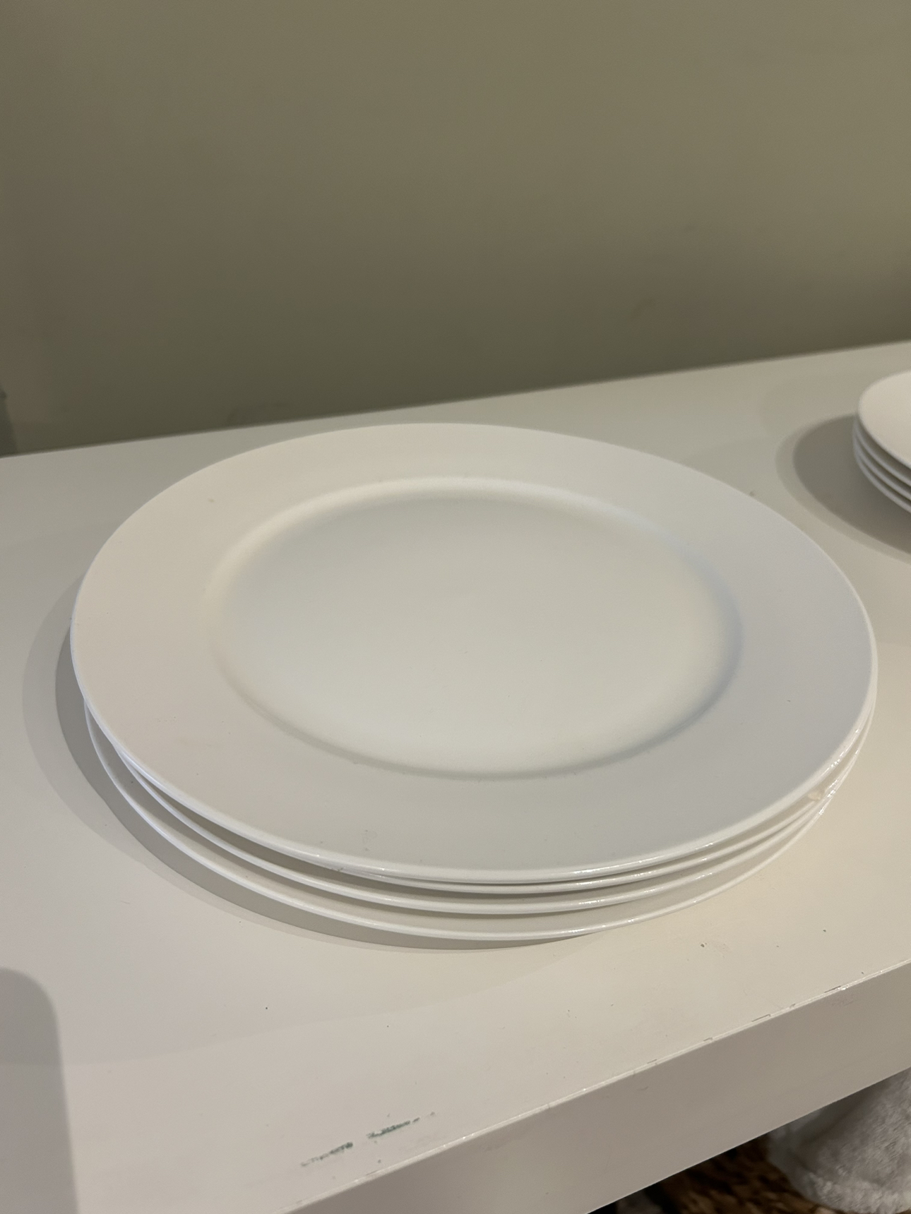 IKEA all white plates and bowls #freecycle - photo 4