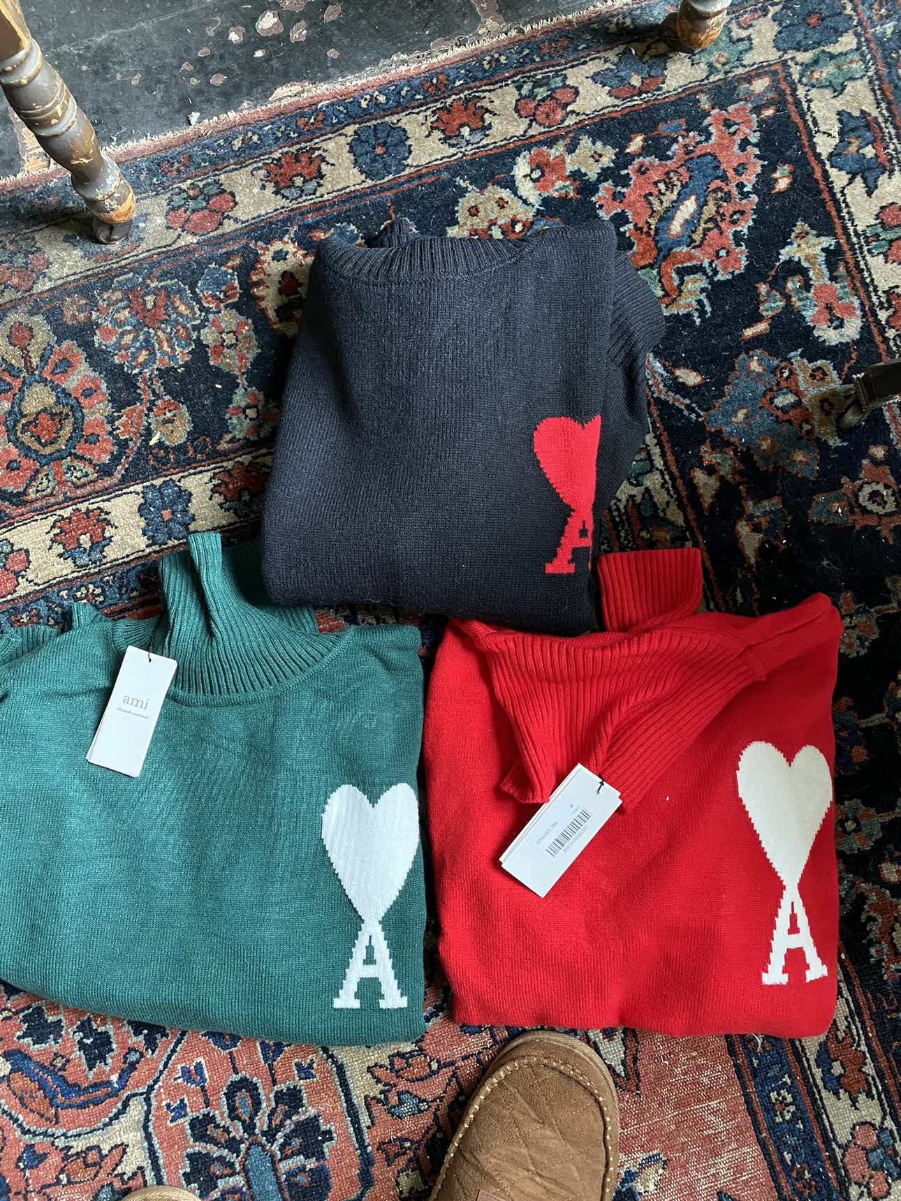 AMI Paris Ami de Coeur Crewneck Long-Sleeved Turtleneck thumbnail