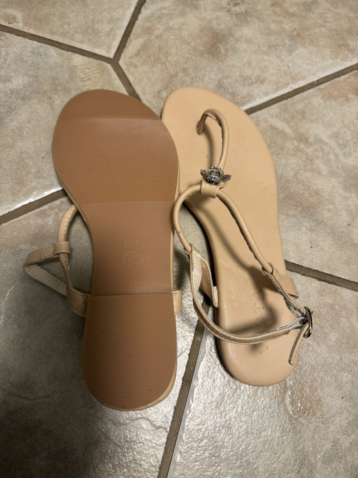 Jewelled flat sandals image indicator(2)