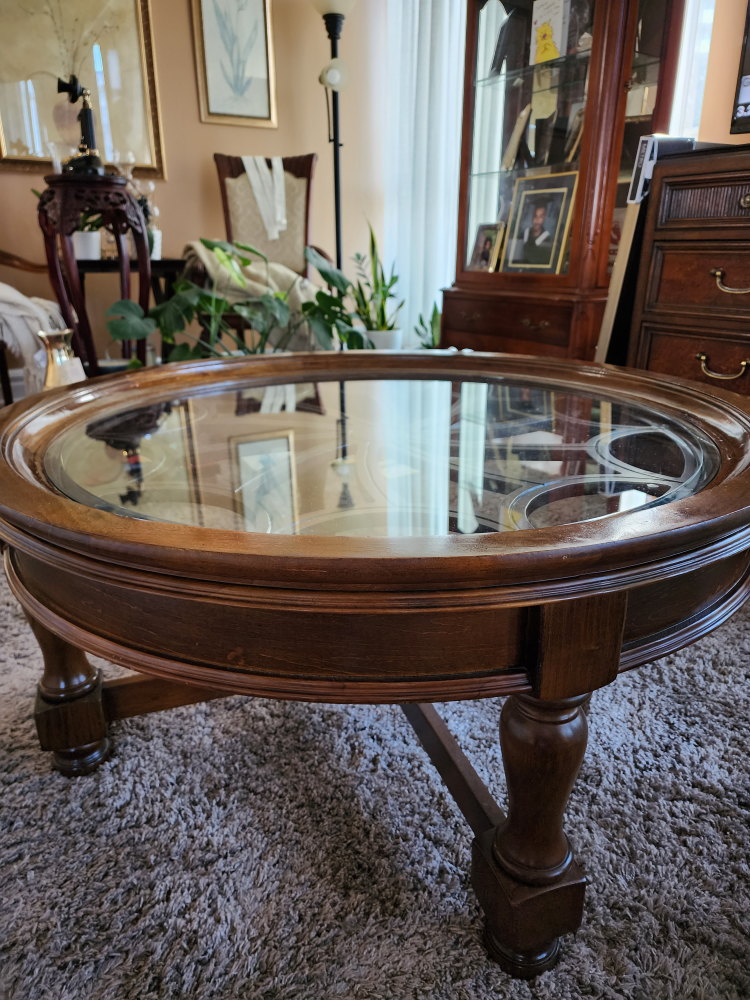 Oval Cherry Coffee Table thumbnail